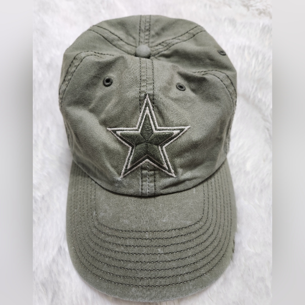 '47 Brand Dallas Cowboys Hat Adjustable Army Green Pre-Owned